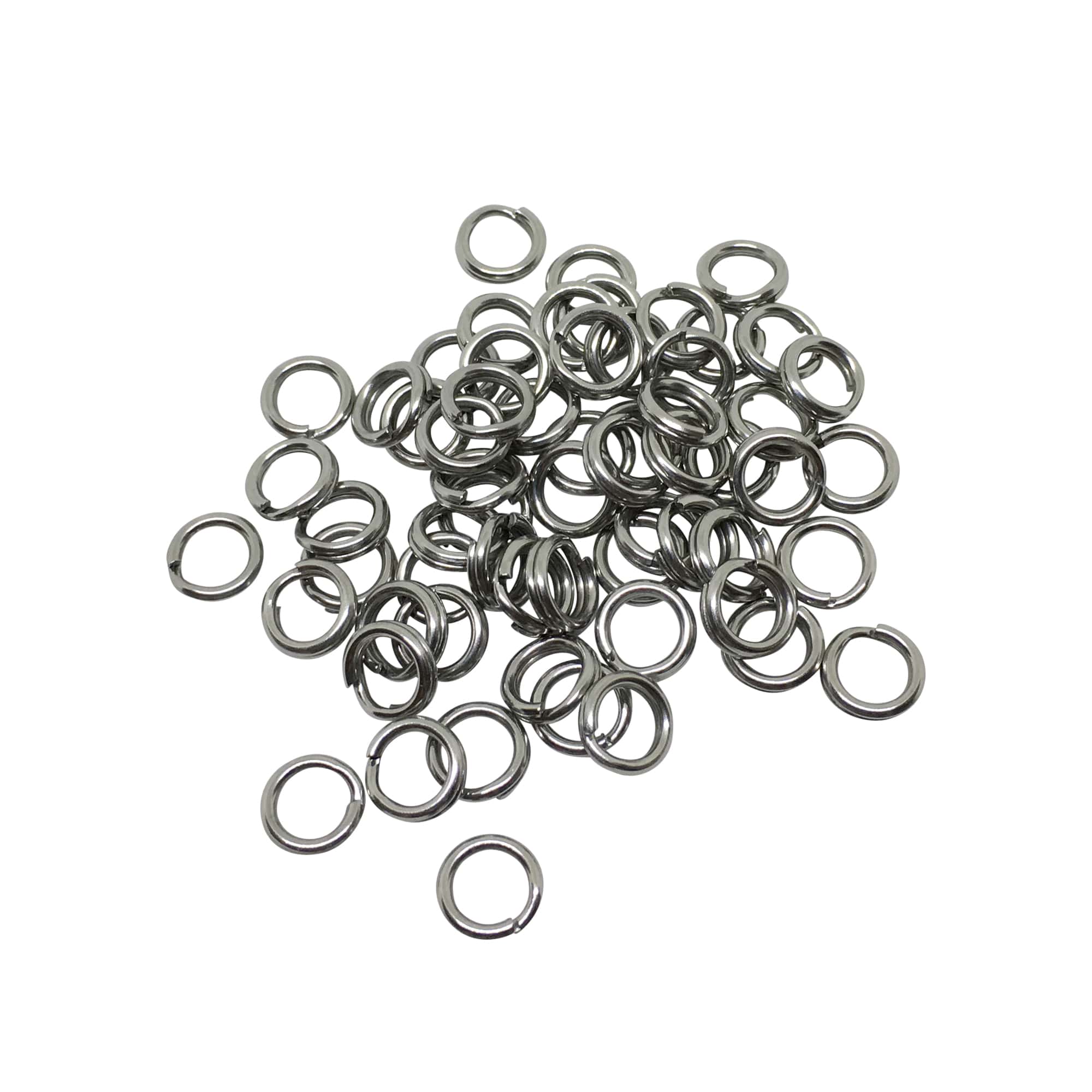 Split Rings Fishing Snap 50~200Pcs Fishing Lures Connectors Saltwater  Fishing Oval Split Rings Swivel Snap Stainless Steel Rings - AliExpress